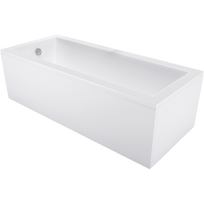 vonia 130x70 - Mexen Cubik, 130 x 70 cm, stačiakampė, balta (White) - 2 nuotrauka