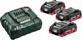 akumuliatoriniu irankiu rinkinys 18v - Įkroviklio Metabo ASC30 ir baterijų 3 x 4.0 Ah rinkinys (685132000), 18 V - 1 nuotrauka