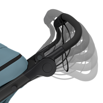 thule urban vezimelis - Sportinis vežimėlis Thule Urban Glide 3, juodas (Black) - 2 nuotrauka
