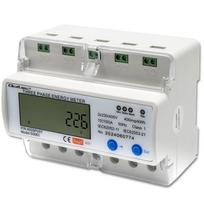galingas elektrosokas - Qoltec 50883 Trifazis elektroninis energijos skaitiklis DIN bėgiui, 400V, LCD, Wi-Fi - 1 nuotrauka