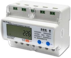 galingas elektrosokas - Qoltec 50883 Trifazis elektroninis energijos skaitiklis DIN bėgiui, 400V, LCD, Wi-Fi - 2 nuotrauka