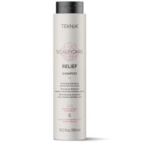sampunas be sulfatu - Lakme Teknia Scalp Care Relief Shampoo, be sulfatų, jautriai ir sausai galvos odai, 300 ml - 1 nuotrauka