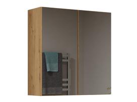 artisan oak - Pakabinama vonios spintelė su veidrodžiu Top E Shop Pola 2DL, ąžuolo (Oak) - 2 nuotrauka