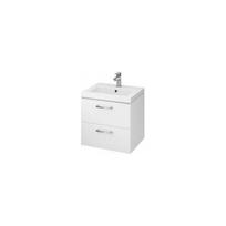 Vonios spintelė su praustuvu Cersanit Lara + Como 50, balta (White)