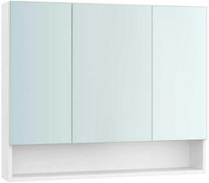 vonios spintele 75 - Vasagle vonios spintelė su veidrodžiu, 16.5 x 90 x 75 cm, debesų balta (Cloud White) - 1 nuotrauka