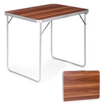 sulankstomi stalai - Turistinis stalas ModernHome, rudas (Brown), 80 cm x 60 cm x 70 cm - 1 nuotrauka
