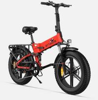 engwe elektrinis - Engwe Engine X 750W 20" elektrinis sulankstomas dviratis raudonas (Red) - 1 nuotrauka