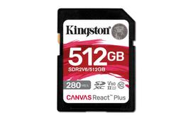 2gb sd kortele - Kingston Canvas React Plus, 512 GB, SDXC, UHS-II, V60 - 2 nuotrauka