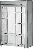 Homcom Drabužių spinta, medžiaginė, pilka (Gray), 103x43x162.5 cm, su 6 skyriais