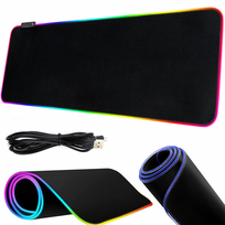 Goodbuy XXL RGB žaidimų pelės kilimėlis Juodas (Black)