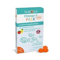 citrinos - NORSAN OMEGA-3 FISK JELLY, braškių citrinų skonio, 45 guminukai - 2 nuotrauka