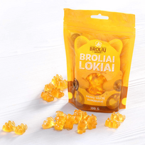 medus - BROLIŲ MEDUS VAISIŲ SULČIŲ GUMINUKAI „BROLIAI LOKIAI“, 100 g - 1 nuotrauka