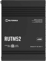 4g routeris - Teltonika RUTM52 Dual 5G Router Juodas (Black) - 1 nuotrauka