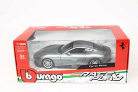 ferrari modeliai - BBURAGO 1:24 Ferrari Roma, pilkas (Gray) - 3 nuotrauka