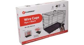 Karlie Flamingo Metal Cage - šuns narvas, 59x93x62,5 cm, Juodas (Black)