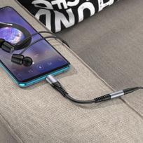 ausiniu laidas c - Adapteris USB Type-C (M) - ausinių jungtis 3.5mm (F) - 5 nuotrauka