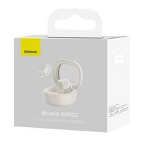 baseus ausines belaides - Baseus Bowie WM02, white (NGTW180002) - 4 nuotrauka