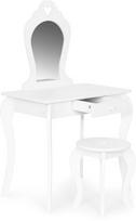 kosmetinis tualetinis stalas - Ecotoys Vaikiškas kosmetinis staliukas su veidrodžiu, baltas (White) - 1 nuotrauka