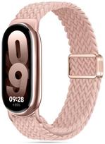 xiaomi band 9 strap - Tech-Protect watch strap NylonMag Xiaomi Smart Band 8/9, rožinė (Dusty Rose) - 1 nuotrauka