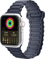 apple ultra 2 apyranke - Dux Ducis silikoninė apyrankė (Armor Version) Apple Watch Ultra, SE, 9, 8, 7, 6, 5, 4, 3, 2, 1 (49, 45, 44, 42 mm), mėlyna (Blue) - 3 nuotrauka