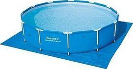 baseinu siurbliai - Bestway Flowclear baseino paklotas 396x396 cm 58002 - 1 nuotrauka
