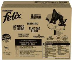 PURINA Felix Countryside Selection - šlapias kačių maistas - 120x85g