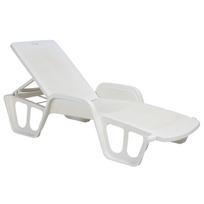 Plastikinis sulankstomas gultas LETTTINO POOL, balta (White), POL027BI