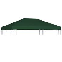zalia pavesine - vidaXL Viršutinis pavėsinės uždangalas, žalias (Green), 4x3m - 1 nuotrauka