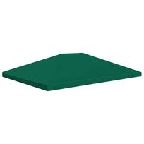 zalia pavesine - vidaXL Viršutinis pavėsinės uždangalas, žalias (Green), 4x3m - 2 nuotrauka