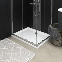 Dušo padėklas vidaXL, 70 cm x 90 cm, baltas (White)