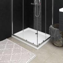 Dušo padėklas vidaXL, 80 cm x 100 cm, baltas (White)