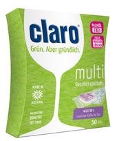 Indaplovių tabletės Claro Multi, 50 vnt.