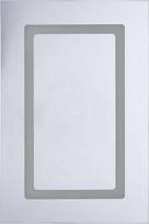 Beliani Vonios spintelė su veidrodžiu Bathroom Wall Mounted Veidrodis Spintelė with LED Balta 40 x 60 cm CONDOR 206594 (Balta)
