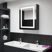 vidaXL Veidrodinė vonios spintelė su LED apšvietimu, 50x13x70cm