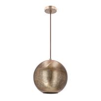 pakabinami sviestuvai senukai - Candellux Sfinks 60W E27 Hanging Ceiling Lamp Openwork Copper - 1 nuotrauka