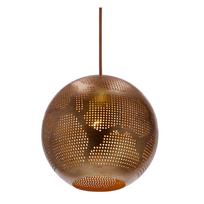 pakabinami sviestuvai senukai - Candellux Sfinks 60W E27 Hanging Ceiling Lamp Openwork Copper - 8 nuotrauka
