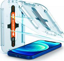 iphone 12 apsauginis stiklas - Spigen Glass.Tr Ez Fit 2-Pack iPhone 12 Pro / iPhone 12 - 1 nuotrauka
