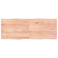 stalvirsis 160x60 - vidaXL Stalviršis, šviesiai rudas (Light Brown), 160x60x(2-4) cm, medienos masyvas - 2 nuotrauka
