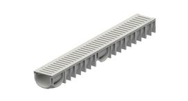 Drenažo latakas su plastikinėmis grotelėmis Easyline Aco, A15, 100 cm, pilkas (Grey)