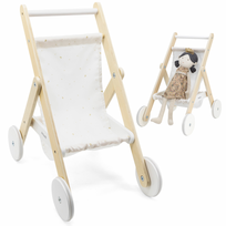 medine vaikstyne - Viga Toys PolarB medinis lėlių vežimėlis 44236 - 2 nuotrauka
