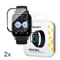 watch xiaomi - Wozinsky Full Glue Apsauginis stiklas Xiaomi Redmi Watch 5 Lite (2 vnt.) - 1 nuotrauka