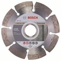 deimantiniai pjovimo diskai - Deimantinis pjovimo diskas Bosch PROFESSIONAL FOR CONCRETE; 115 mm - 1 nuotrauka