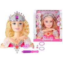leles galva - Lean Toys Lėlės galva šukuosenoms kurti su priedais - 1 nuotrauka