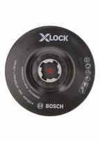 slifavimo diskas 125 mm - Atraminis padas kampiniam šlifuokliui Bosch X-LOCK; Ø125 mm - 1 nuotrauka