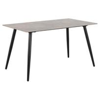 keramikinis valgomojo stalas - Valgomojo stalas Wicklow, pilkas (Grey), 140 cm x 80 cm x 75 cm - 1 nuotrauka