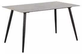keramikinis valgomojo stalas - Valgomojo stalas Wicklow, pilkas (Grey), 140 cm x 80 cm x 75 cm - 2 nuotrauka