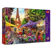 puzzle deliones 1000 - Trefl Puzzle Premium Plus Gėlių turgus, Paryžius 1000 vnt. - 1 nuotrauka