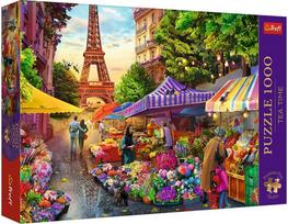 puzzle deliones 1000 - Trefl Puzzle Premium Plus Gėlių turgus, Paryžius 1000 vnt. - 2 nuotrauka