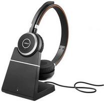 jabra ausines - Jabra Evolve 65 TE Link 390a MS Stereo Juodas (Black) - 1 nuotrauka