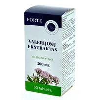200 mg 200 tab - FORTE Valerijonų ekstraktas 200 mg, 50 kapsulių - 2 nuotrauka